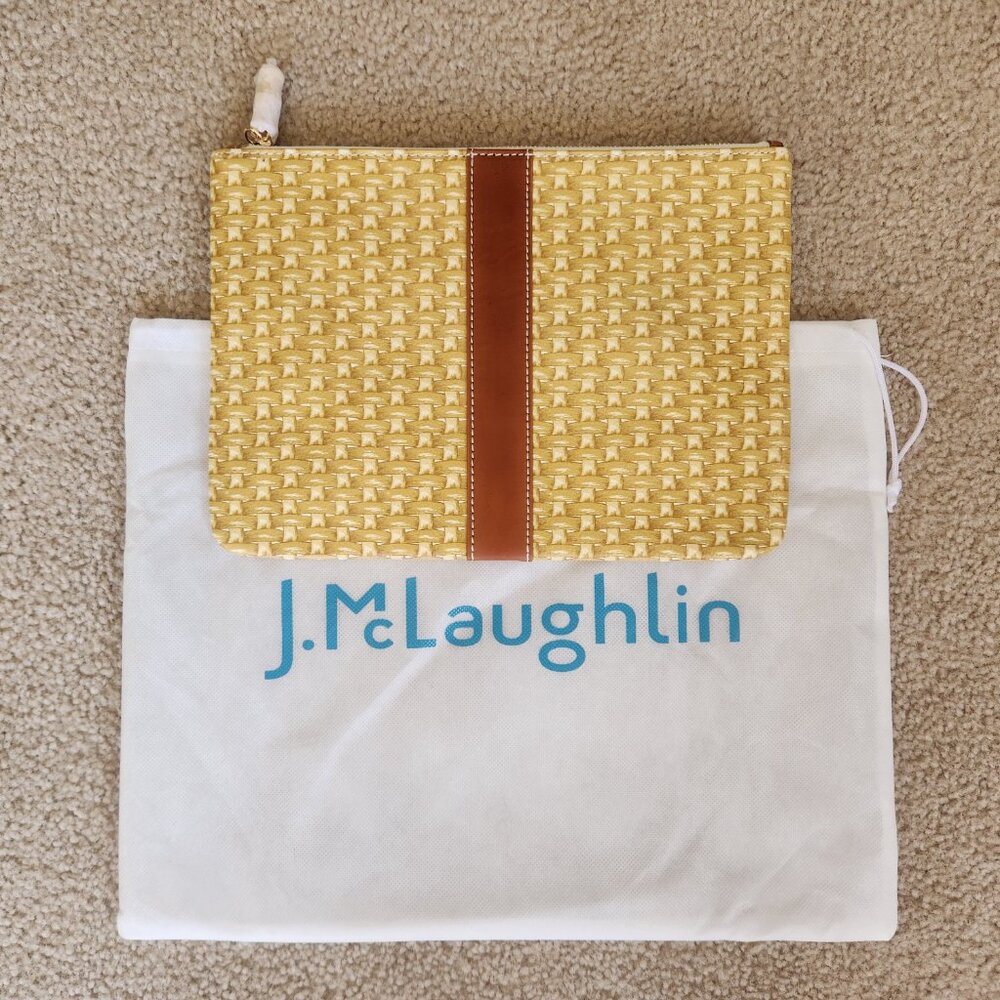 NEW J. McLaughlin Jenna leather clutch - Picture 8 of 8